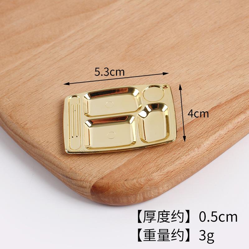Mini Miniature Simulation Plate Small Bowl Tableware Diy Food Play Accessories Mini Container Play House Kitchen Toys