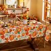 Autumn Thanksgiving Rectangle Table Cloth for Table Decor Kitchen Dining Waterproof Reusable Tablecloth for Tables Holiday Party