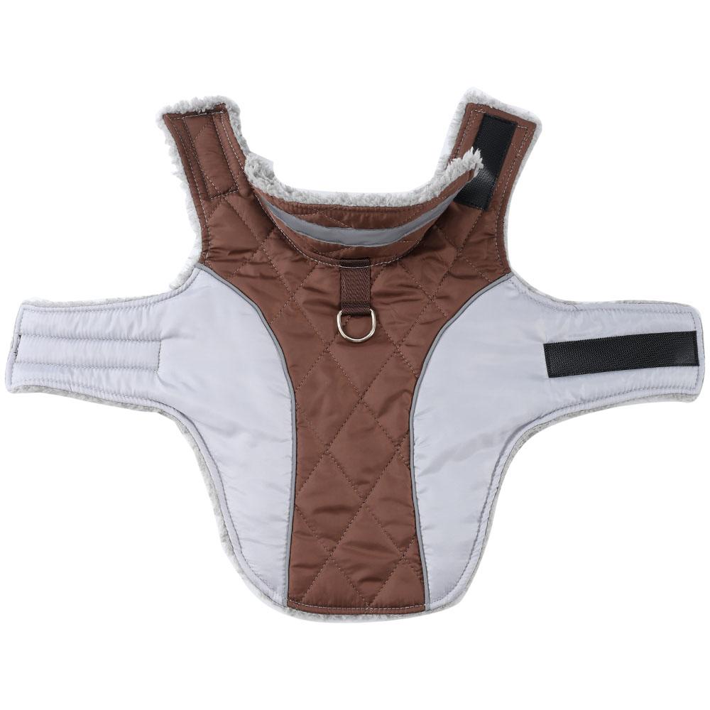 Windproof Pet Jacket Coat Winter Reflective Puppy Clothes Thicken Fleece Outfit With D-ring For Small Big Dog Chihuahua Labrador