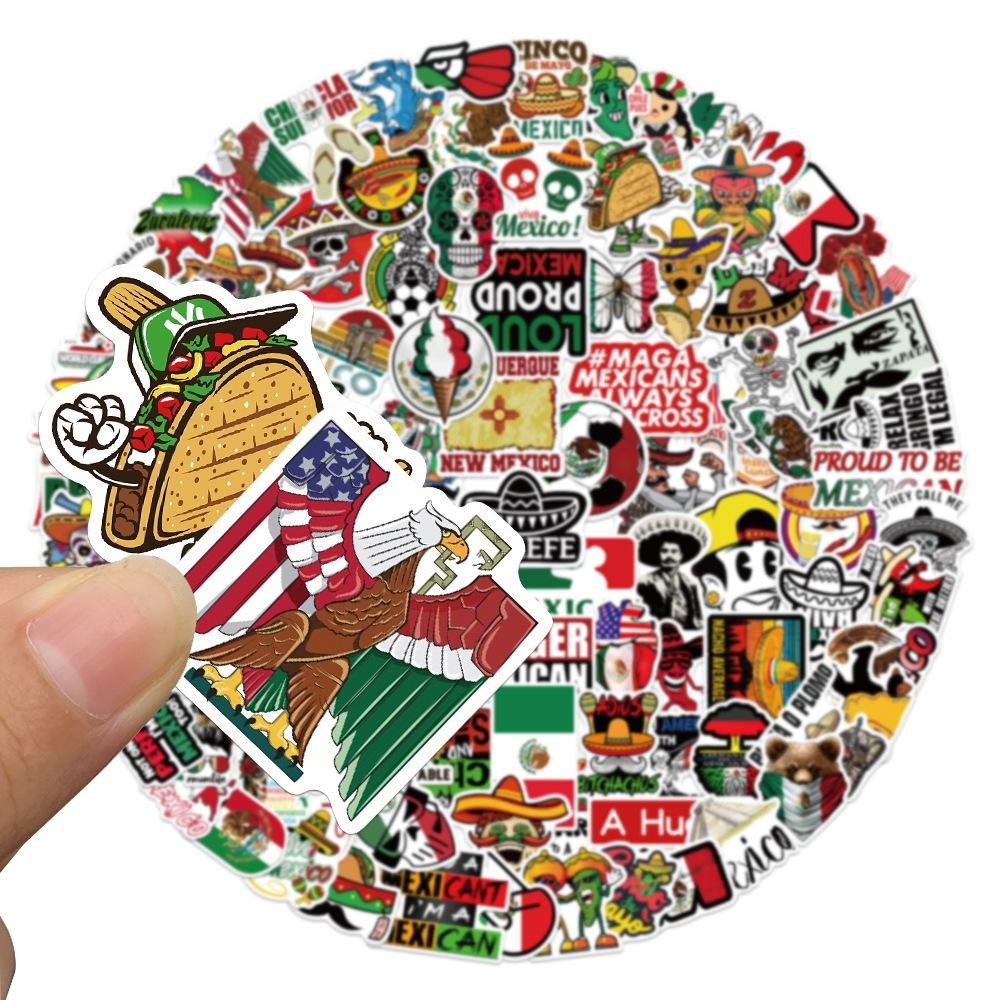 100Pcs Mexico Style Food Stickers for Skateboard Snowboard Laptop Luggage Decals Diary Backpack Stationery Staicker