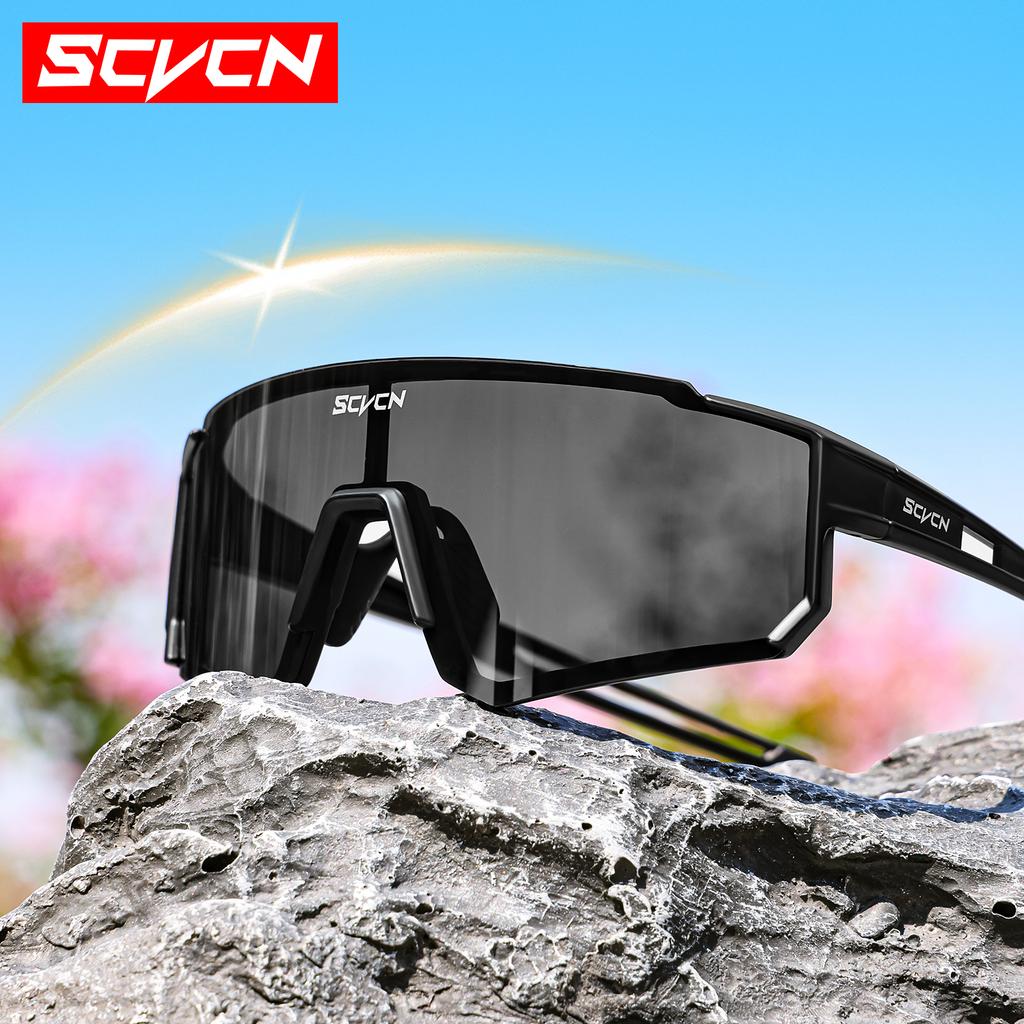 SCVCN Outdoor Cycling Sunglasses Men MTB Bike Glasses Sports Mountain Climbing fishing Women Bicycle Cycling UV400 Goggles 7
