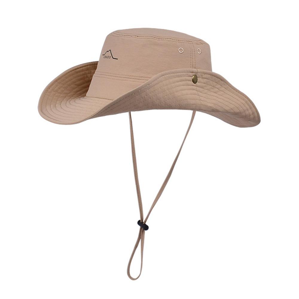 Waterproof Quick-drying Fishing Cap Wide Brim Bucket Hat Fashion Fisherman Hat  Hiking Climb
