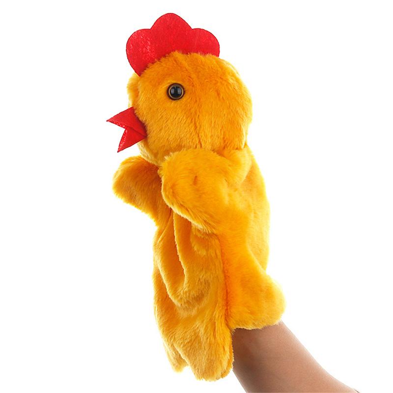 12 Zodiac Hand Puppet Stuffed Animal Muppet Finger Glove Plush Doll Toy Parent Child Early Learning Educational Role Play Props