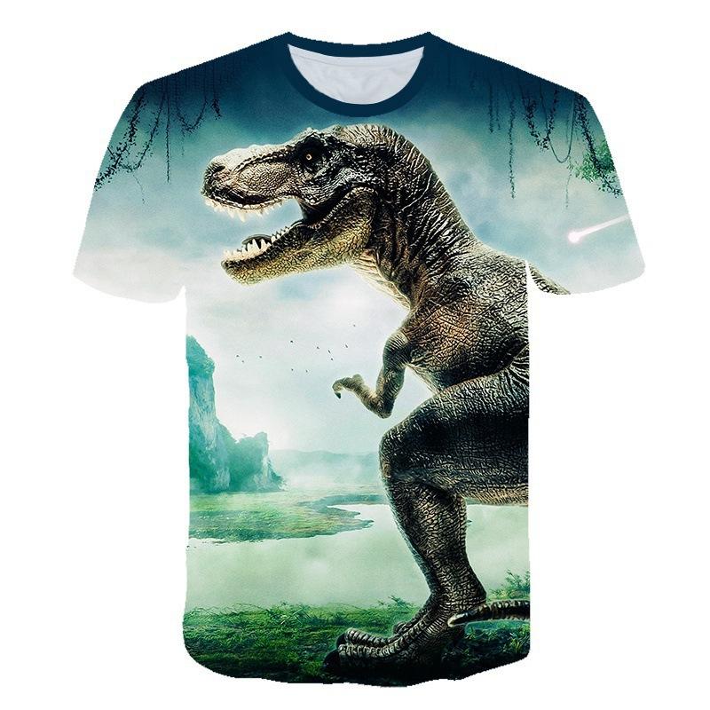 Factory direct sales 2020 new dinosaur digital printing 3dt-shirt