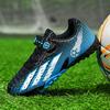 Kids Soccer Shoes Teens Boys Girls Students Shredded Nails Velcro Lawn Training Shoes