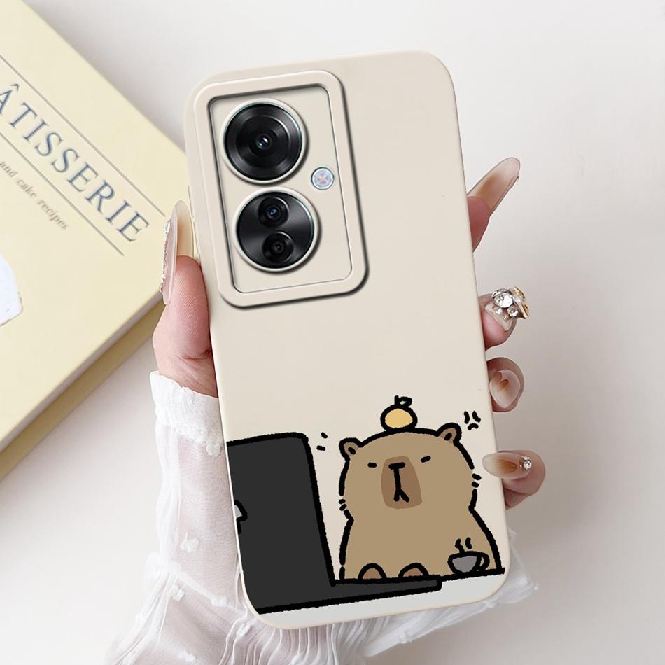 For OPPO Reno11 F 5G Case Reno 11F CPH2603 2024 Elegant Printing Camera Protective Shockproof Soft Silicone Phone Cases