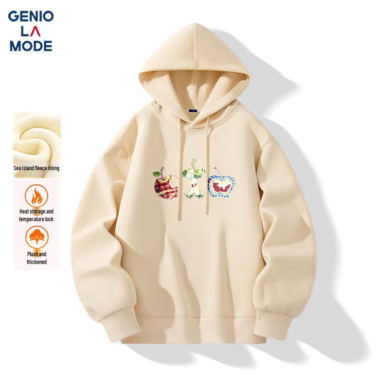 GENIOLAMODE Herren Kapuzenpullover mit Fleecefutter