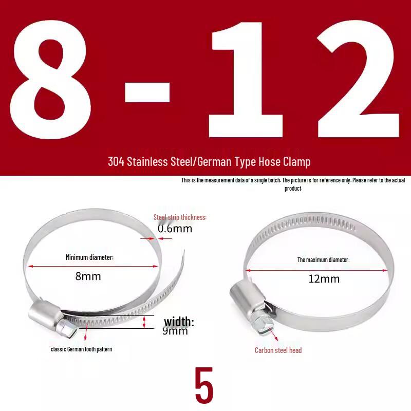 304 Stainless Steel German Hose Clamp