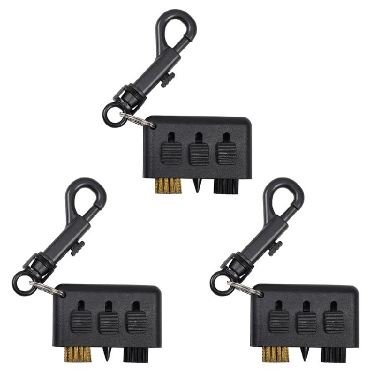 Golf Grooves Clean Tools 3 in 1 Retractable Double Headed Putter Wedges Cleaner