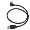 USBA to USBB Male Conversion Cable Cord Right Angle Connection Adapter Cable 0.5m Black