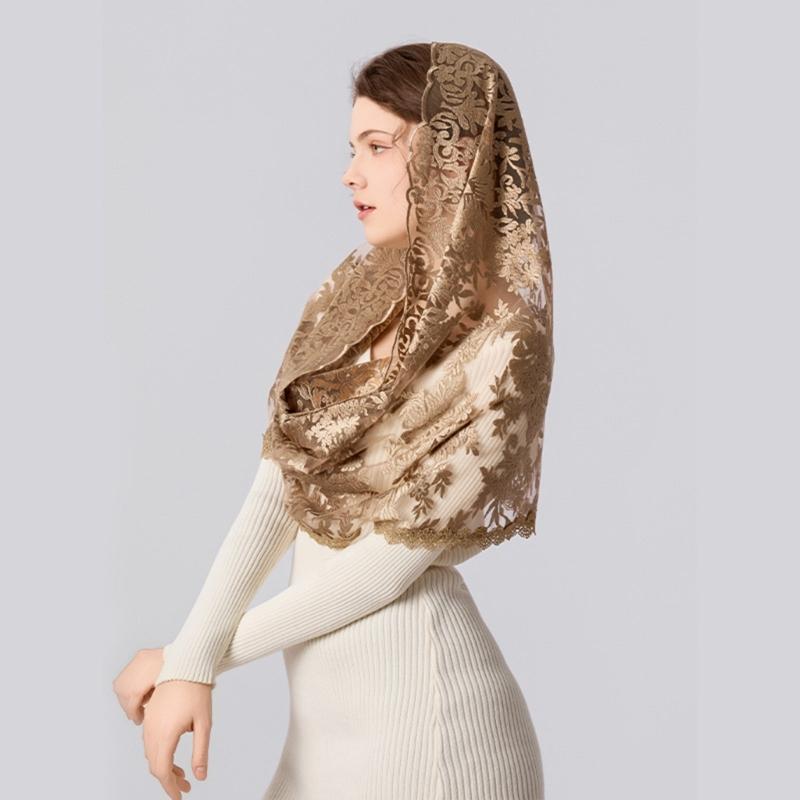 Functional Polyester Scarf Serves As Hair Band Neck Cover Or Mask Portable For Travel Elegant Use Comfortable Fabric