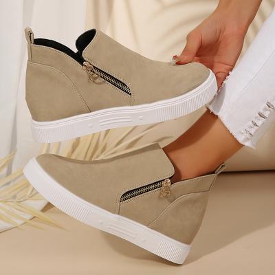 Women 2025 New Outdoor Winter  Ladies Shoes Side Zipper Casual Solid Sports Ankle Boots Comfortable Shoes for Women