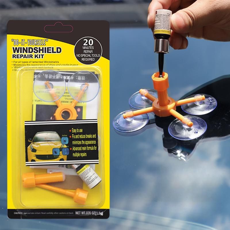 Windshield Repair Kits DIY Car Window Repair Tools Glass Windscreen Repair Fluid Tool Resin Sealer Auto Window Screen Polishing
