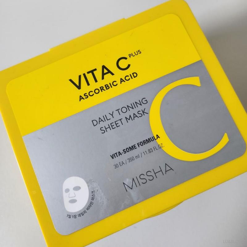Missha Vita C Plus Daily Toning Sheet Mask 30 Sheets (+Free gift)