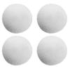 4/6PCS Reusable Sponge Balls For Efficient Cleaning Of Bathtubs Spas And Aquariums White 3 Inches Sponge Balls