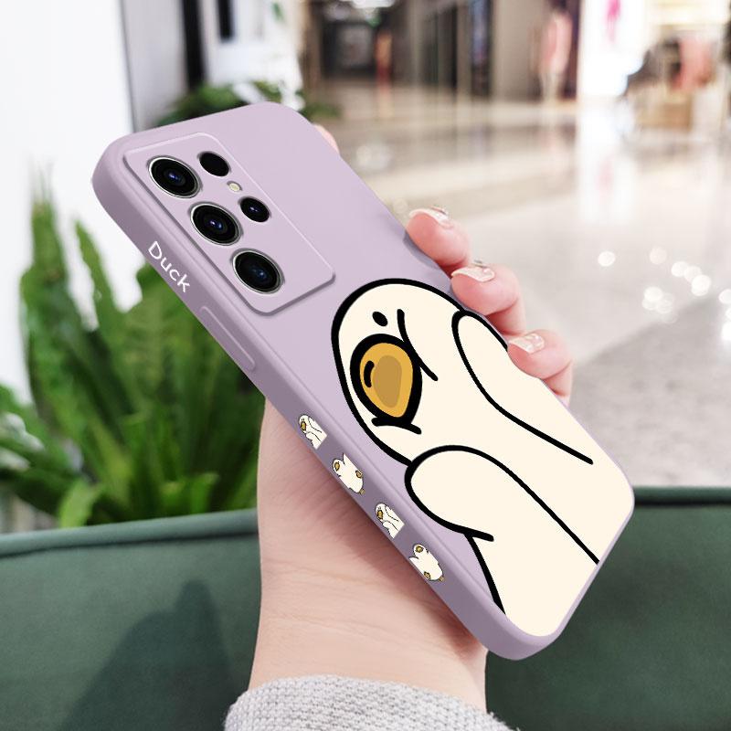 

Beautiful Duck Phone Case For Samsung Galaxy S25 FE S24 S23 S22 S21 S20 Ultra Plus FE Note 20 Ultra 10 9 Plus Cover Galaxy S24