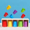 Montessori Farbabstimmungsspiel Intelligenzentwicklungsaktivität Familien-Gruppen-Herausforderungsparty bietet logisches Denken Bildung
