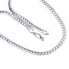 Silver-Plated 5MM Flat Side Chain Necklace - European & American Style
