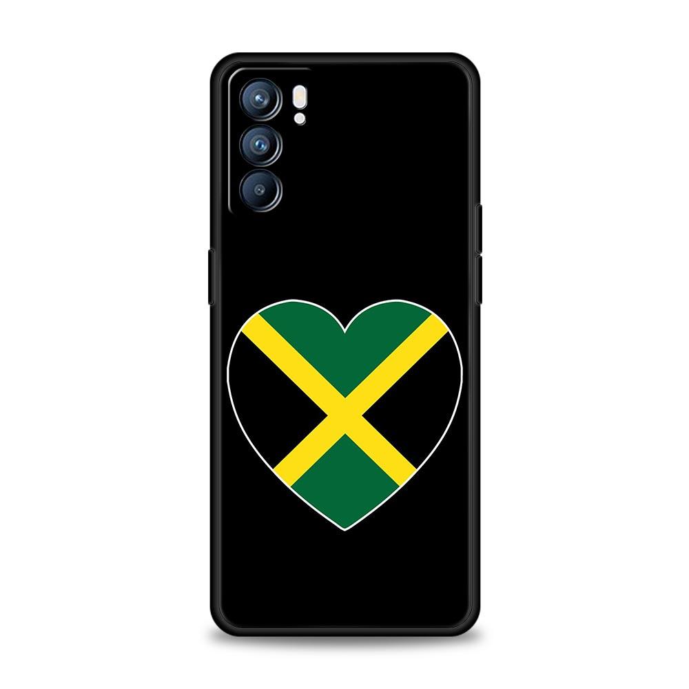 Handyhülle für Oppo Reno13 Reno12 Reno11 F Reno10 Pro A54 A53 A95 A76 A74 A57 A98 A80 A79 5G A78 4G Hülle Jamaika Nationalflagge
