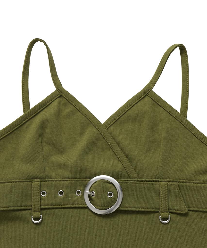 MINIMALPAIR Belted Sleeveless Olive