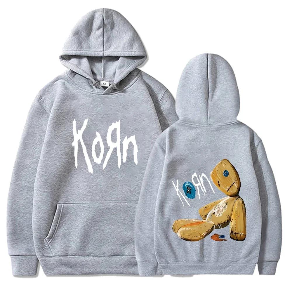 Korn Music Concert Rock Band World Tour Hoodie Personalized Street Versatile 2025 Autumn/Winter Fashion Coat