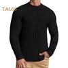 Men Sport Top Slim Fit Pure Color Round Neck Elastic Mid Length Long Sleeves Pullover Homewear Gym Running Basketball T-shirt