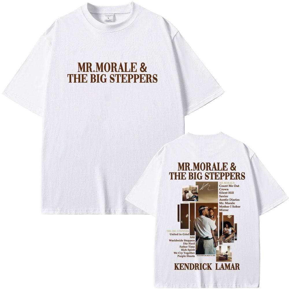Kendrick Lamar Mr Morale & The Big Steppers T-shirt Men Hip Hop Fashion Pop Music T Shirts Men's Casual Cotton Vintage T-shirts