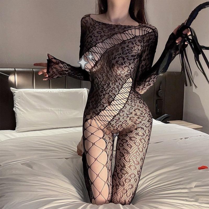 Sex underwear leopard print sex net clothes wild wind sexy passion uniform hollow perspective flirting outfit
