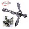 Boat Folding Grapnel Anchor 1 Pcs Stainless Steel Durable 0.7 KG Docking Hardware For Boat Marine Yacht Marine Accessories