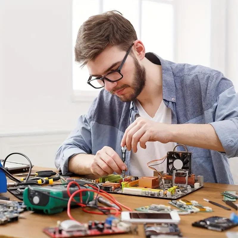 115 w 1 Magnetyczny Zestaw do Naprawy Komputera - Precyzyjny Zestaw Wkrętaków do Laptopa z Etui do Naprawy Udarowej i Elektroniki