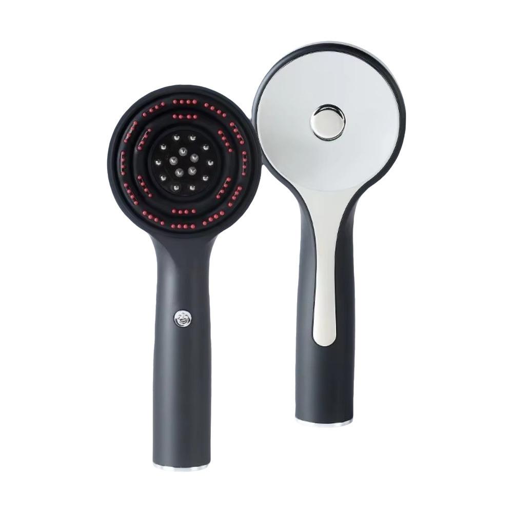 Red Light Liquid Guiding Massage Comb Acupoint Scalp Massage Hair Scrubber Comb  Spa чёрный