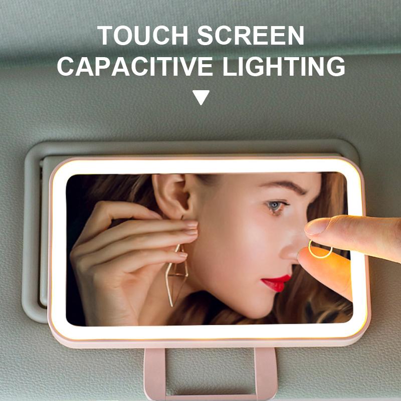 SEAMETAL Car Interior Mirror Portable Car Makeup Mirror Sun Visor HD Mirrors Car Accessories Universal