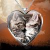 Pendant New Cute Kitten Heart Shape Holiday Party Anniversary Gift Necklace