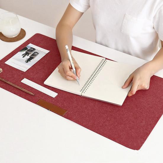 Mouse Mat Silky Protection No Odor Touch Environmental Ultra-thin Solid Pattern Non-slip Stain-resistant