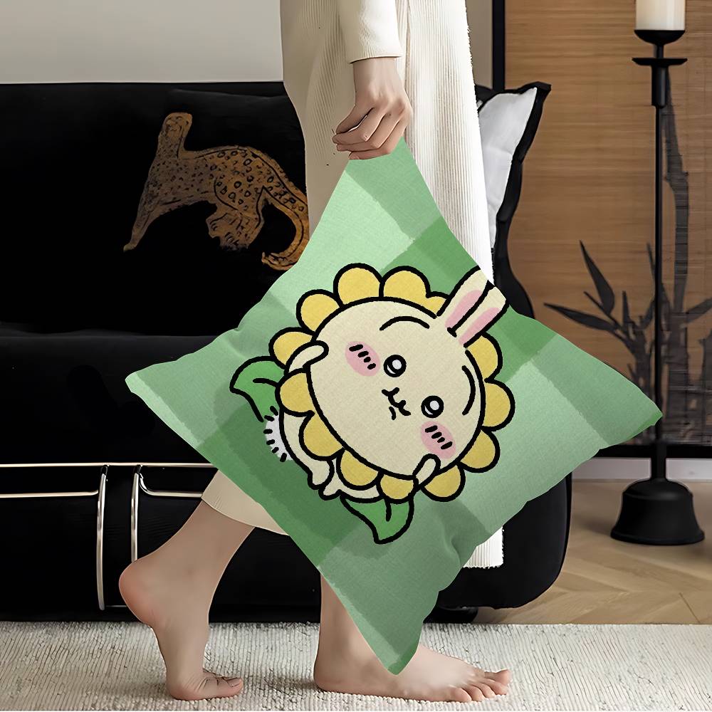 Fashion UUsagi Cartoon Cushion Cover Inches Farmhouse Decor Home Throw Pillow Covers for Couch Decorations