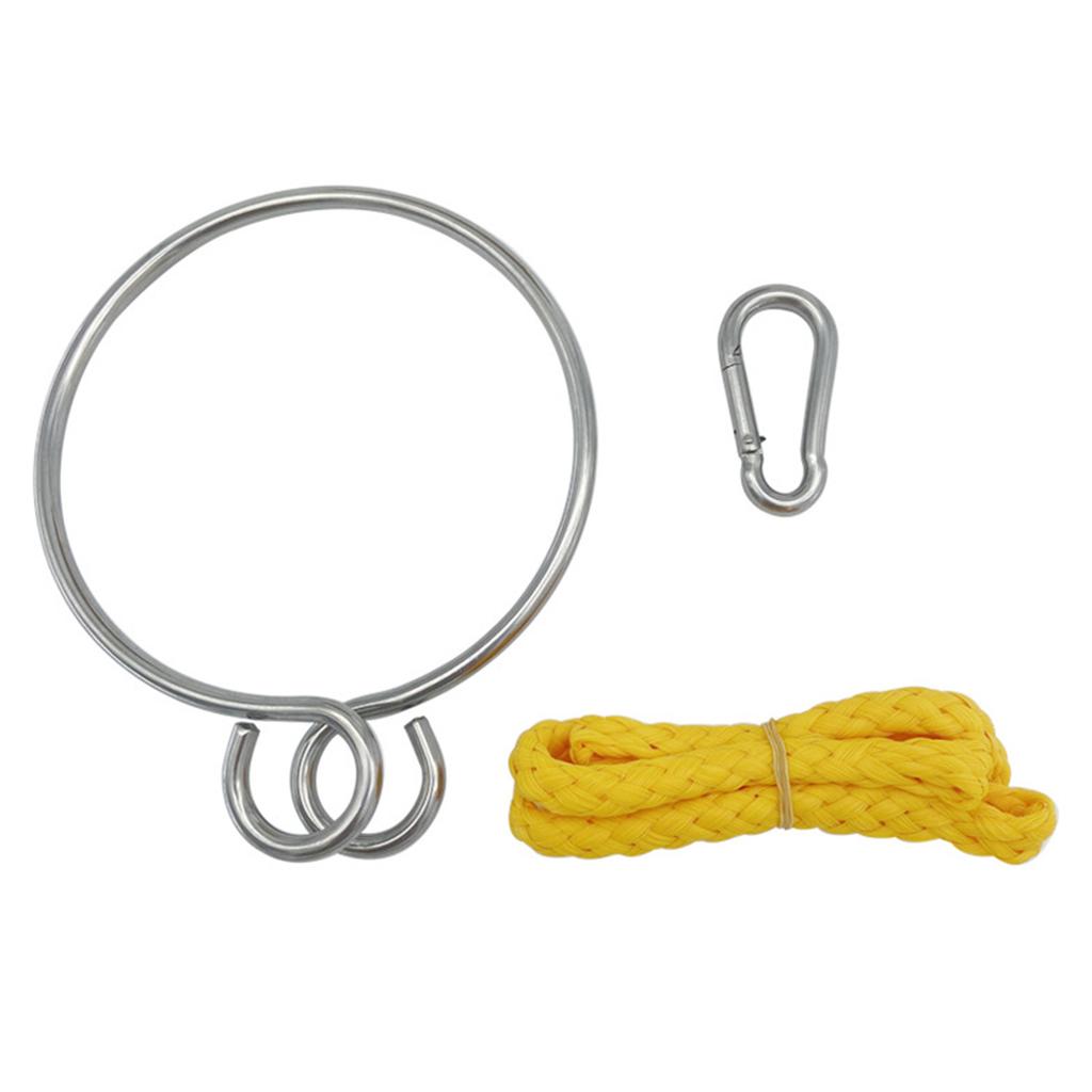 Boat Sailing Anchors Rings Set Quick Installation Stainless Marine Anchors Retrieving System Rings and Rope Marine Accessory