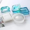 Silicone Mold Ashtray Resin Mold Heart Square Mold For DIY Resin UV Crystal Epoxy Crafts Crystal Ashtray Home Decoration