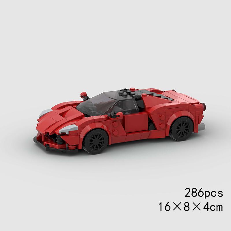 MOC Car Super Race City Speed Sport Pickup Vehicle Model Building Blocks Rally Supercar Racing Bricks Christmas Gift Technical