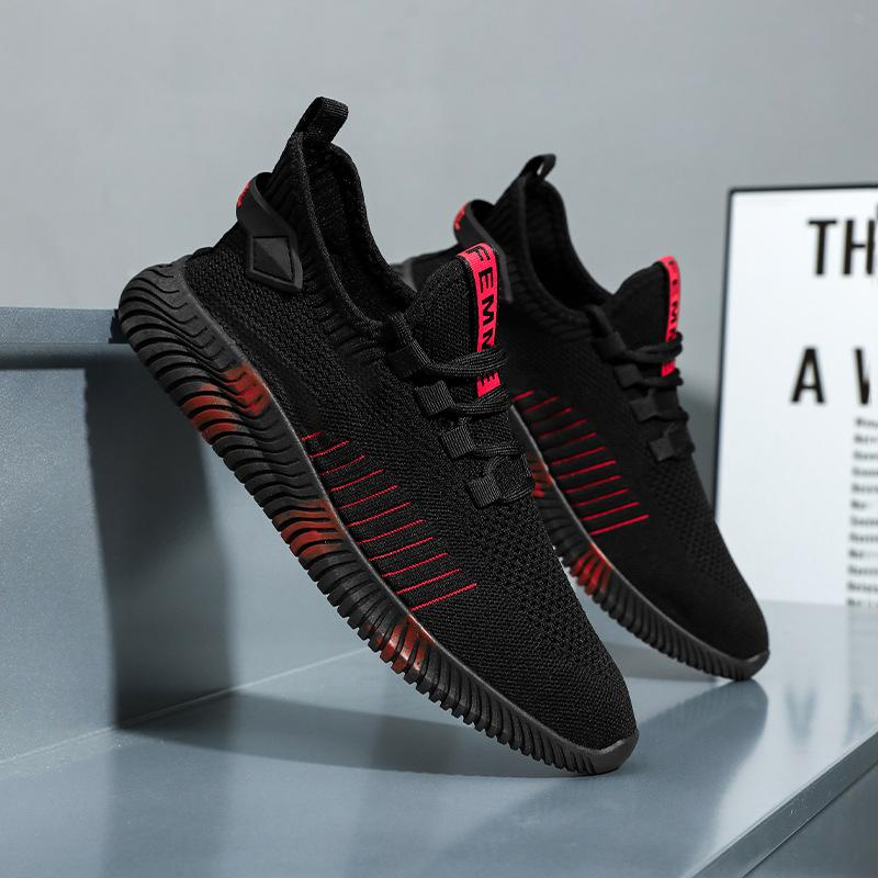 Brand Men Sneakers Lace-up Mesh Men Casual Shoes Fashion Lightweight Walking Shoes Comfortable Men Running Shoes Tenis Masculino