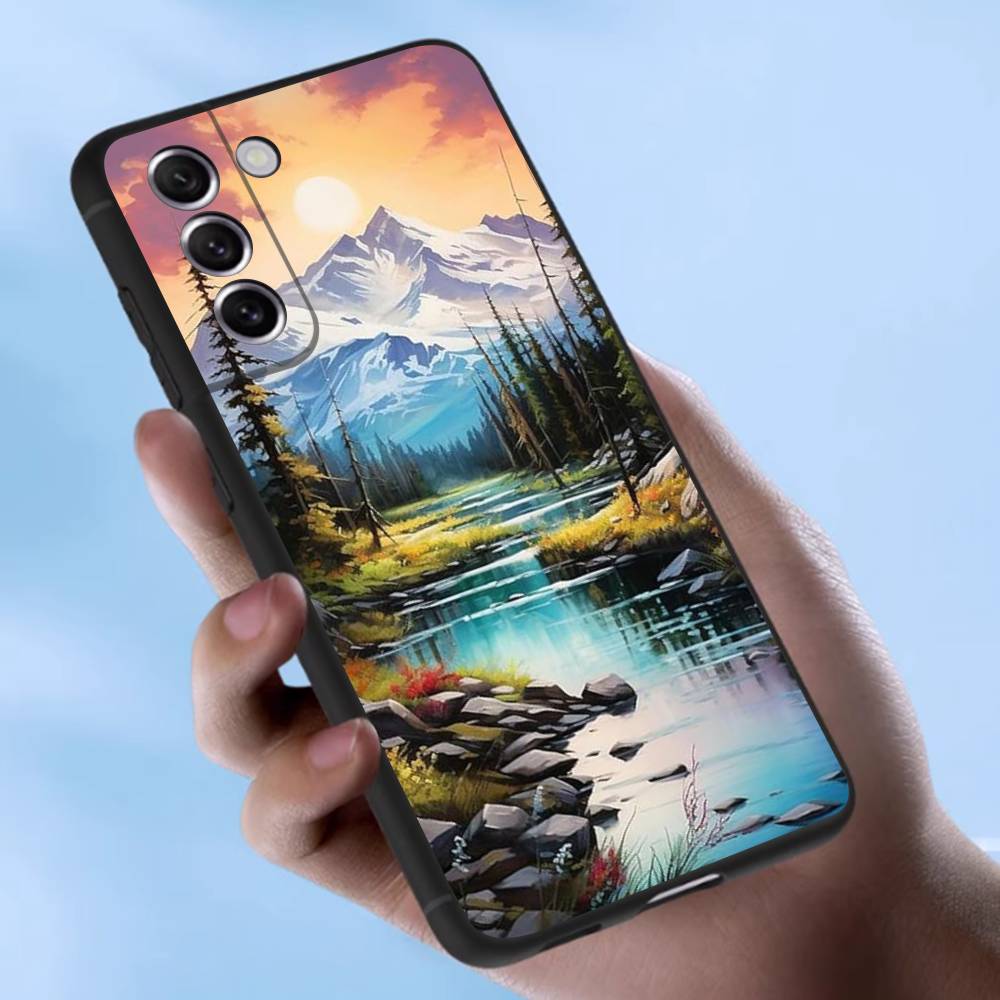 

Landscape Painting Case For Samsung Galaxy Case S25 S23 S22 S21 S30 S20 S10 Ultra Plus FE TPU Soft Cover Samsung S10 5G