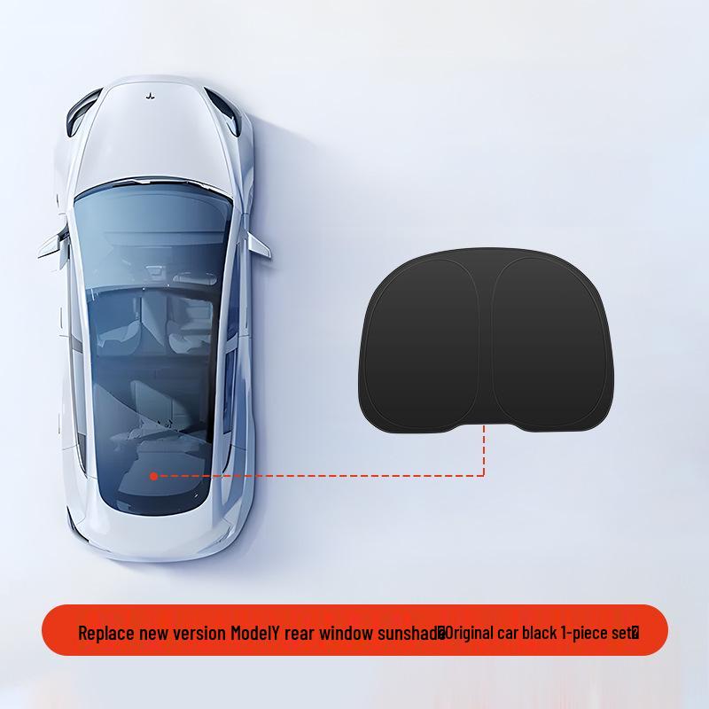 Tesla Model 3/Y Camping Privacy Sunshade with Suction Cups - Opaque, Anti-Peeping Side Panel