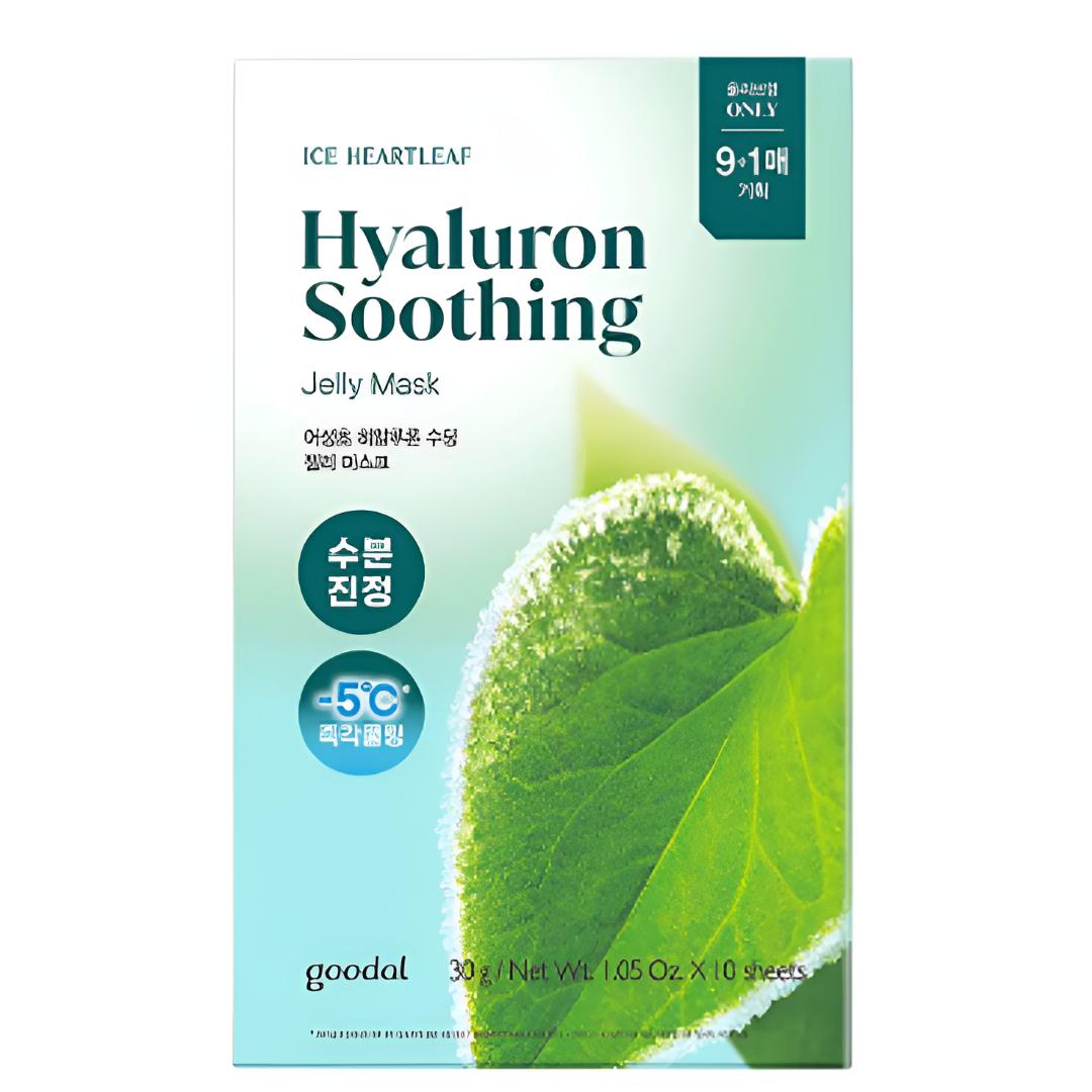 [Goodal] Heartleaf Hyaluron Soothing Jelly Mask Set 10 Sheets (9 + 1)