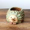 1 Pcs Ceramic Kiln Glaze Hedgehog Succulent Planter Garden Succulent Plant Pot Cute Bonsai Flower Pot Home Decoration