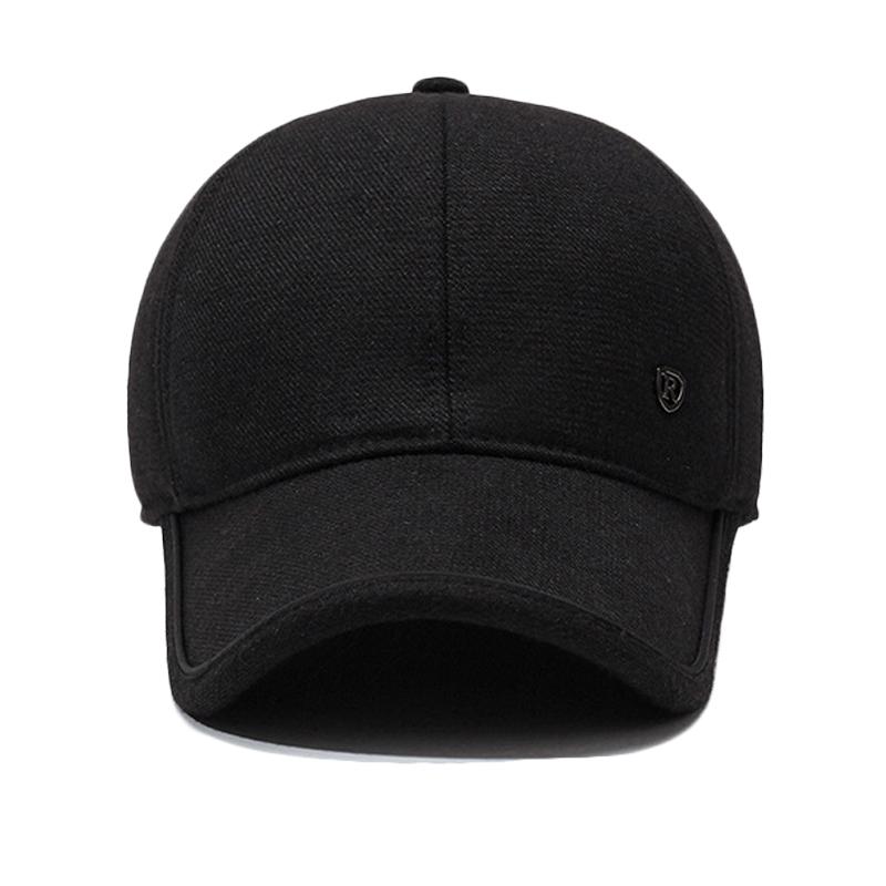 Autumn Winter Men's Ear Protection Cotton Cap Velvet Warm Baseball Cap Middle-aged And Elderly Outdoor Windproof Coldproof Cap