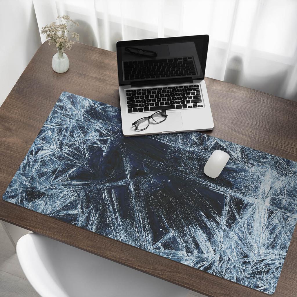 Mata Dekoracyjna Pod Laptopa Na Biurko Lodowe Wzory Abstrakcji 120X60 Cm
