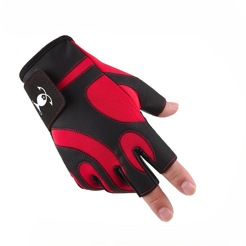 New Luya Fishing Gloves Three Finger Men's Non-slip Wear Resistant Outdoor Fishing Gear Equipment Flying Rock Fishing Gloves