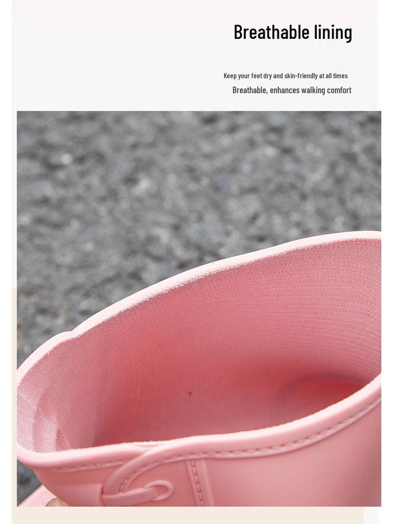 Női Divat Vízálló Csúszásmentes Rövid Esőcsizma - Új Koreai Stílus