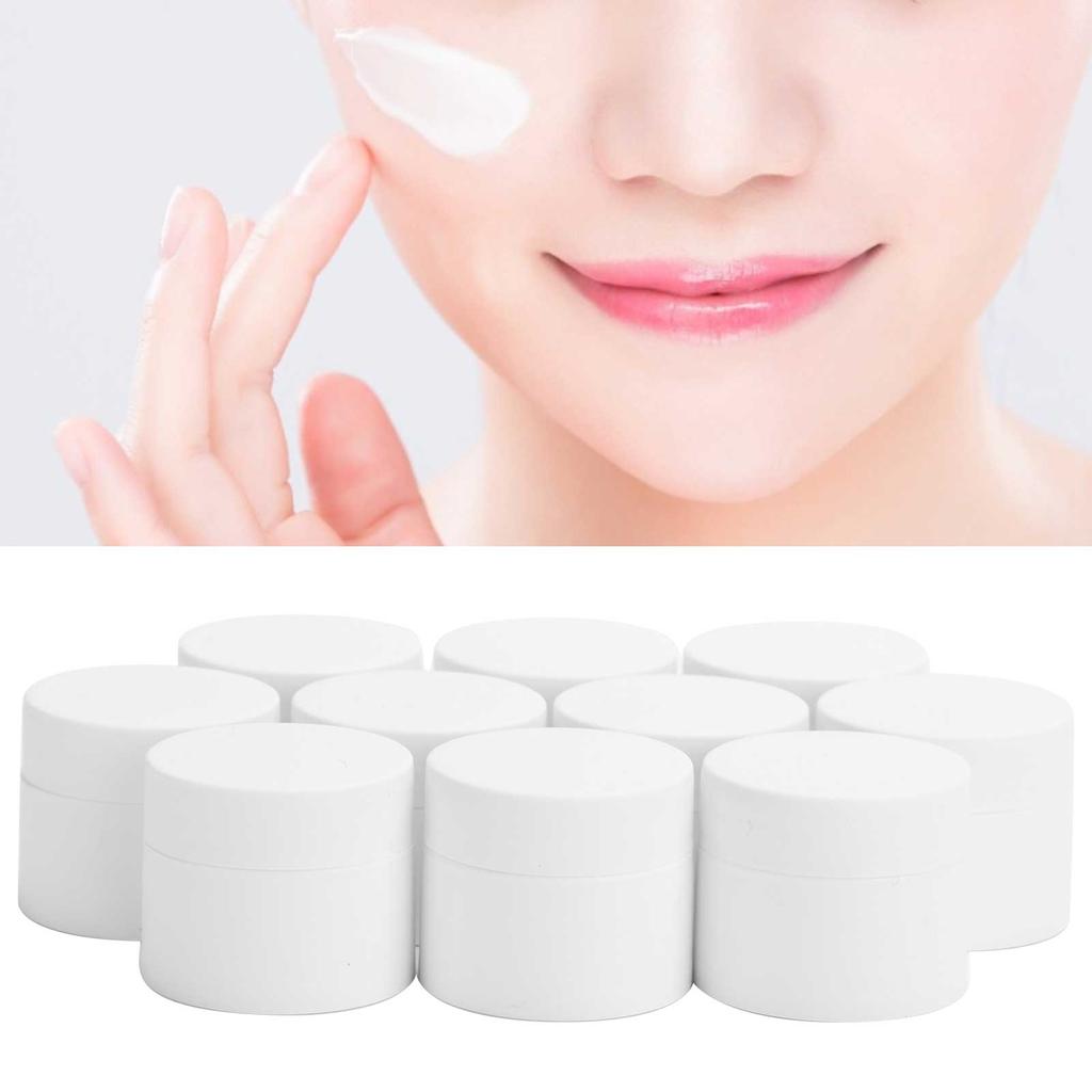 10pcs Empty Face Cream Bottle Jar Refillable DIY Skin Moisturizing Gel Container (10g   Pc)