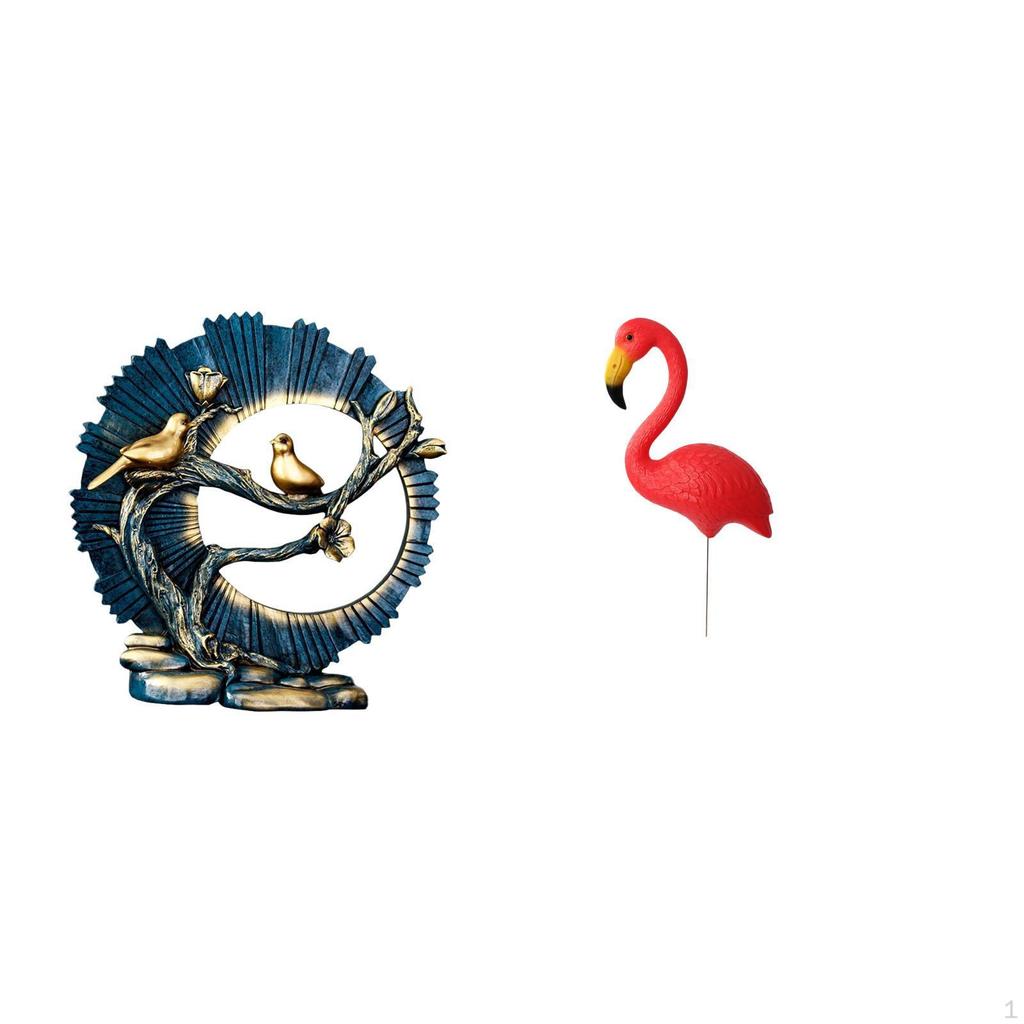 Figurine Craft Knick Knack Resin Bird Statue Yard Art for House Decorations Bookshelf