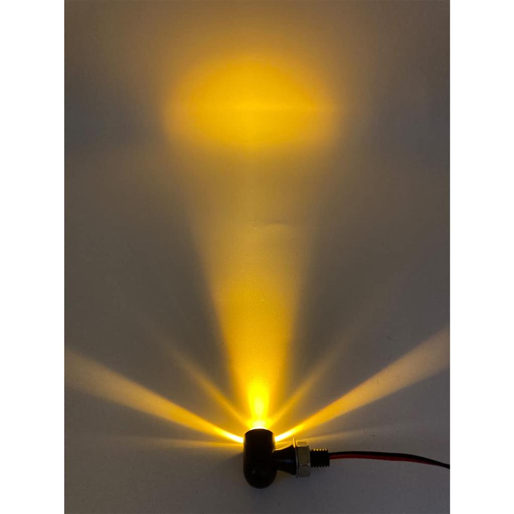 TLR Ultra Mini LED Bullet Turn Set of Ultra Custom Fit for Harley Minimoto Signals, 2, 12V, Universal, Small, Bobber, (Clear Lens)